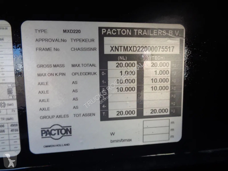 Kamion DAF 460 Combi Pacton MXD220 + 8X2 +...