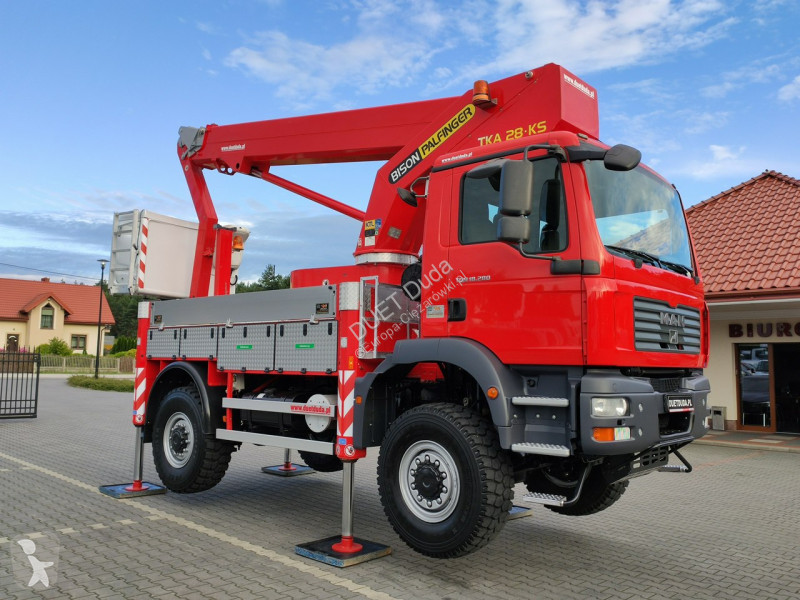 Camion MAN TGM 4x4 Zwyżka Bison Palfinger TKA...