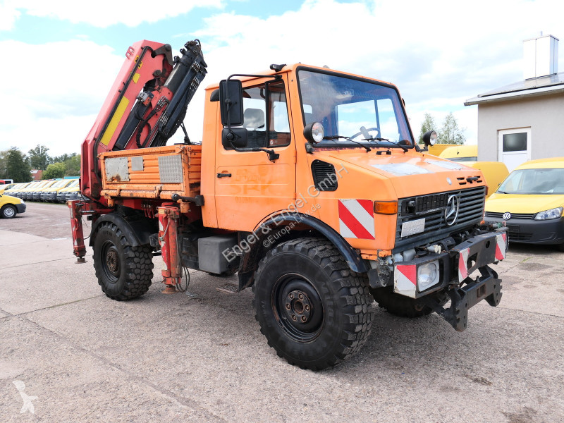 Camion Unimog U1450 Palfinger PK 105B AHK...