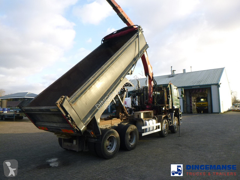 Camion Mercedes 3236 8x4 RHD tipper + Hiab 1283...
