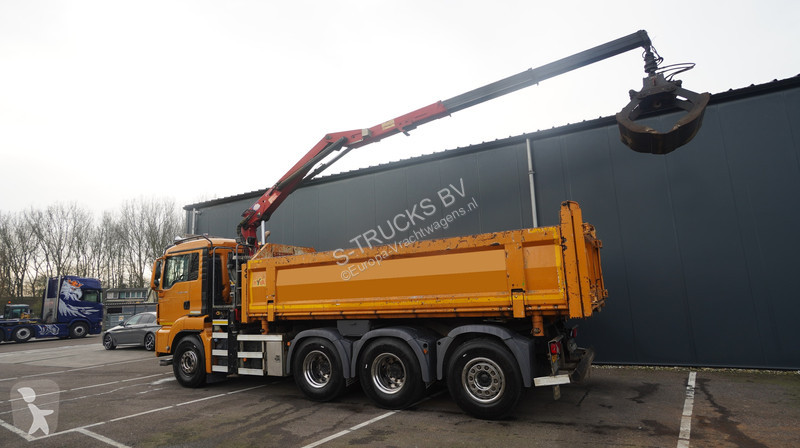 Camión MAN 35-440 8X4 2 SIDE TIPPER WITH HMF Z...