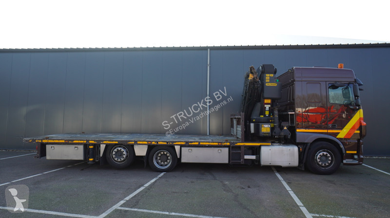 Camion DAF 6X2 FLATBED TRUCK WITH PALFINGER PK...