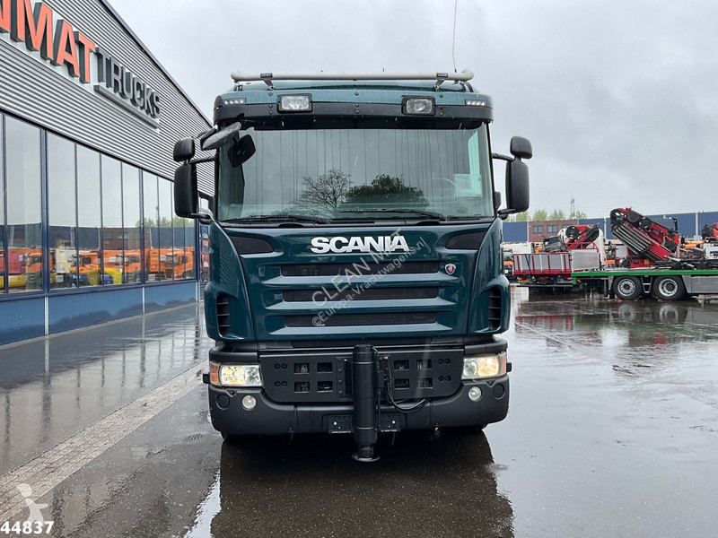 Camion Scania 480 8x4 HMF 60 Tonmeter laadkraan...