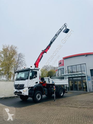 Kamion Mercedes 1835 4x4 Meiller Fassi F135...