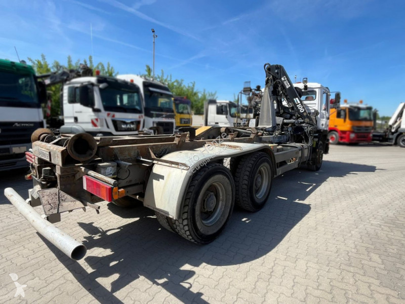 Lastbil MAN F2000 27.342 6x4 Abrollkipper mit Kran