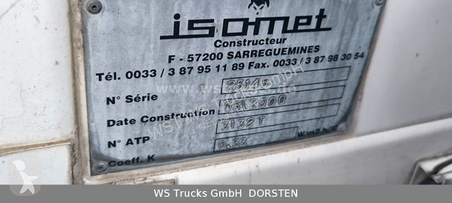 Camion MAN 18.340 Isomet Rohrbahn ( ohne...