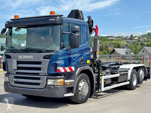 Camión Scania P 360 * ABROLLKIPPER * HIAB  BS...