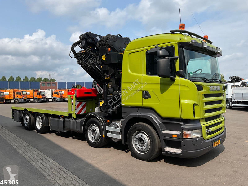 Camion Scania 8x2 manual Palfinger 85 Tonmeter...