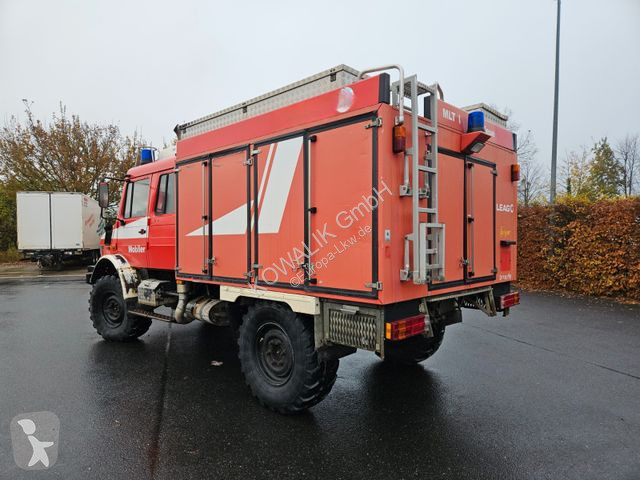 Kamion Unimog 4x4 DOKA Tanklöschfahrzeug Feuerwehr