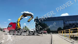Kamion Volvo FMX 500 8x2 Effer 585 Fly Jib...