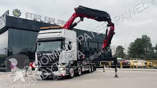 Camion Scania R730 8x2 Fassi F990 Fly Jib 30m...