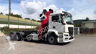 Kamion MAN TGS 26.470 6x2 Abrollkipper + Kran...