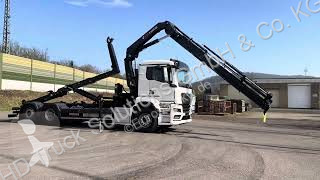 Lastbil MAN TGS 26.470 6x2 Abrollkipper + Kran...