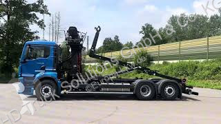 Lastbil MAN TGS 6x2 Abrollkipper + Kran EPSILON