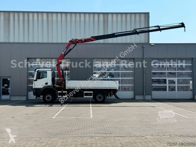 Lastbil MAN TGM 4x4 BB Pritsche HMF 1620 /4x hydr