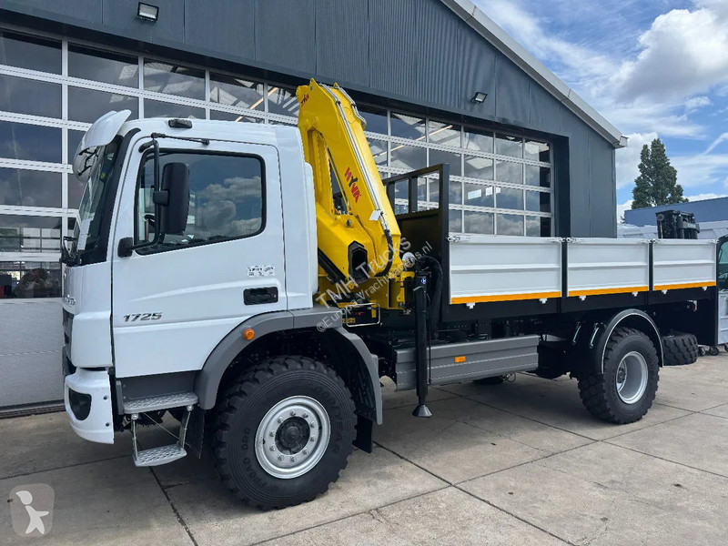 Kamion Mercedes 1725 4x4 Flatbed with Hyva...