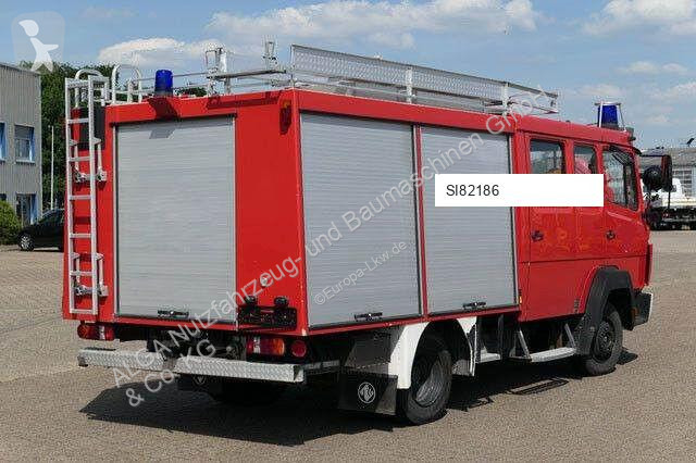 Camion Mercedes 814 F/Feuerwehr/Pumpe/9 Sitze