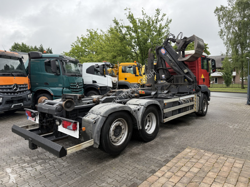 Lastbil MAN TGS 6X2 Haken mit Kran HMF 1643Z