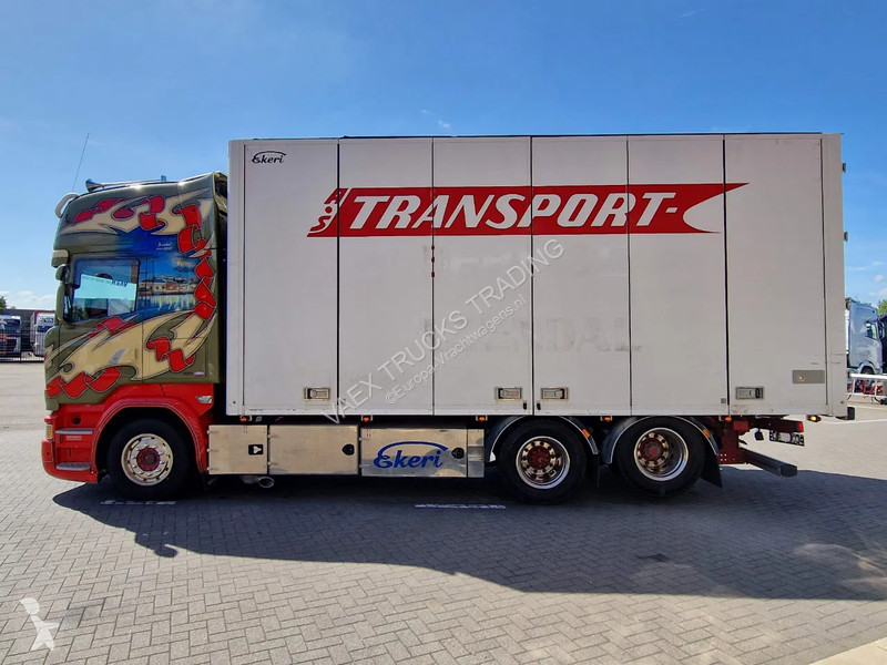 Lastbil Scania 580 V8 Topline 6x2 - Box with...