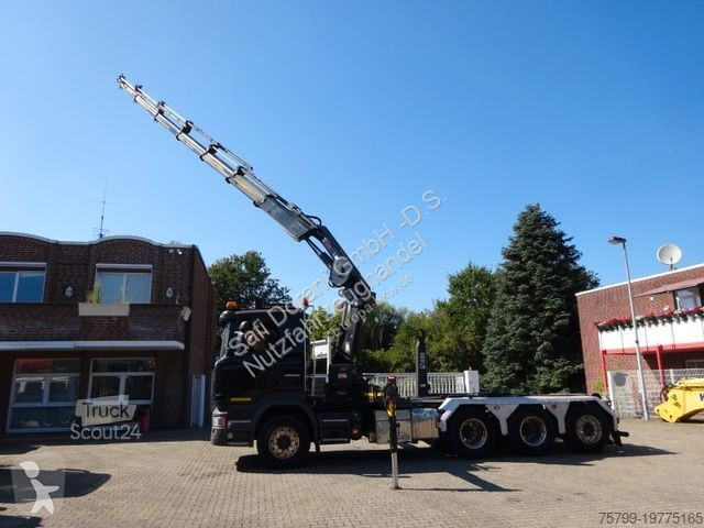 Camion Scania R490 Abroller + HIAB 302E-6...