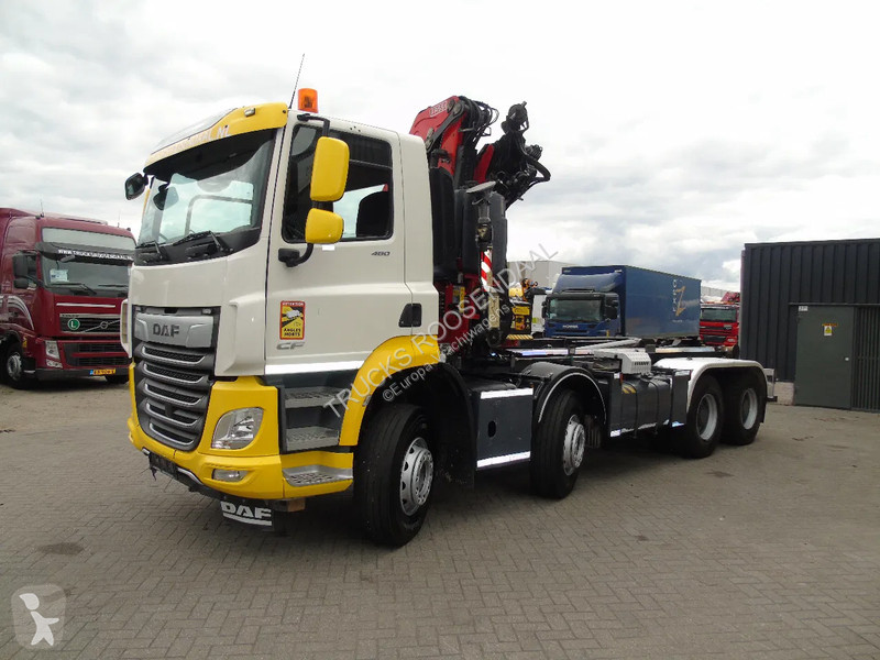 Kamion DAF 480 + 8X4 + FASSI 16T/M + 20T HOOK +...