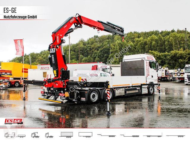 Camion MAN 26.480 6x2-4 LL CH mit Fassi...