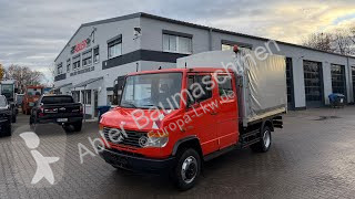 Camión Mercedes 816 D DOKA Pritsche Plane