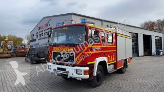 Camion MAN 12.222 LF16 Feuerwehrauto 4x4 Allrad...