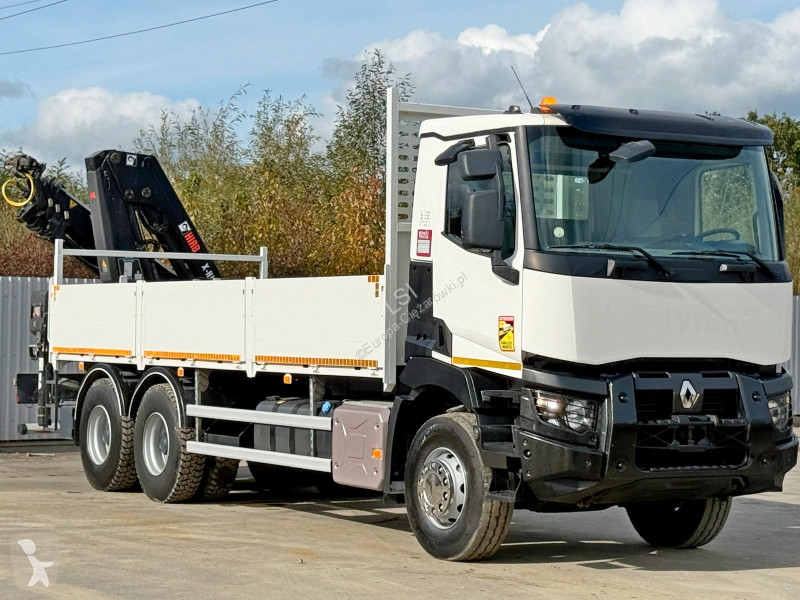 شاحنة Renault C 380* HIAB X-HIDUO 188 B-3/FUNK*6x4