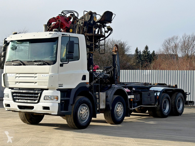شاحنة DAF 85430 * ABROLLKIPPER + JONSERED J1320...