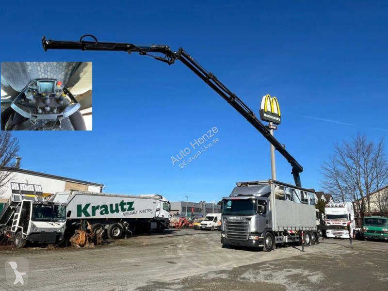 شاحنة Scania G 410 6x2 Pritsche Heckkran...