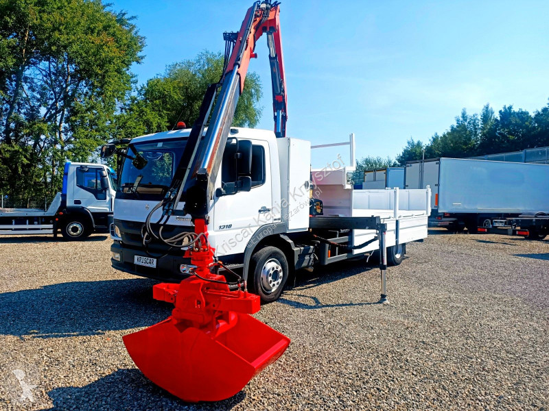 Mercedes 1318N Kipper Crane HDS Fassi F95 truck