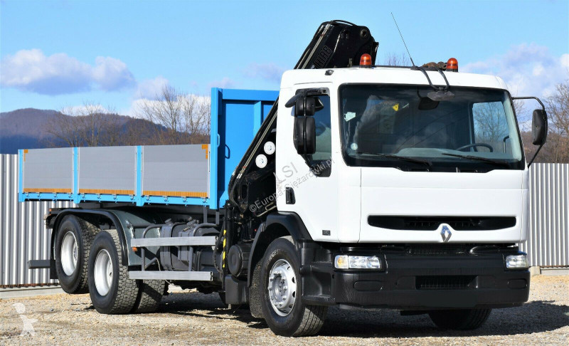 شاحنة Renault 320 *KIPPER 6,30m+HIAB 122B-2 DUO
