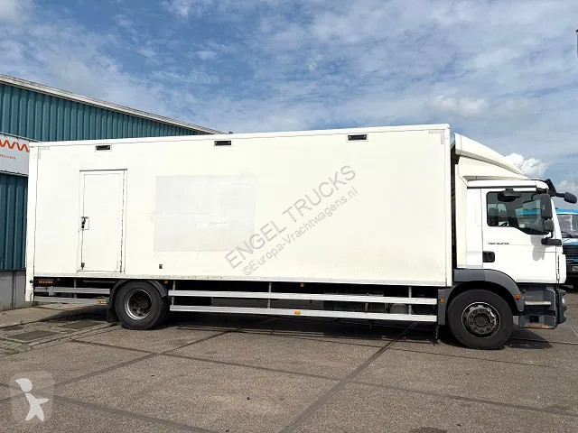 شاحنة MAN 18.250 BL WITH PLYWOOD CLOSED BOX AND...