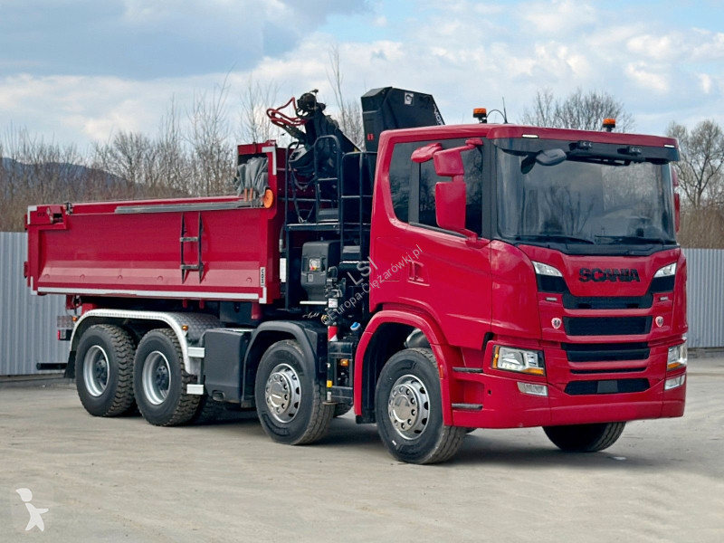 شاحنة Scania 450 Kipper*HIAB X - HIDUO 188 *...