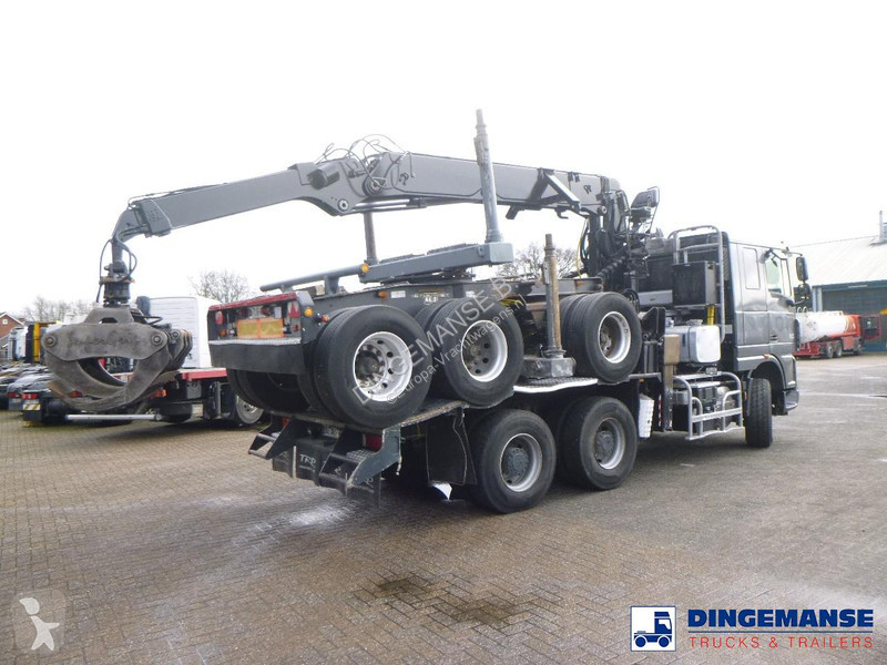 شاحنة DAF 105510 6x4 + Loglift F281S83 crane /...
