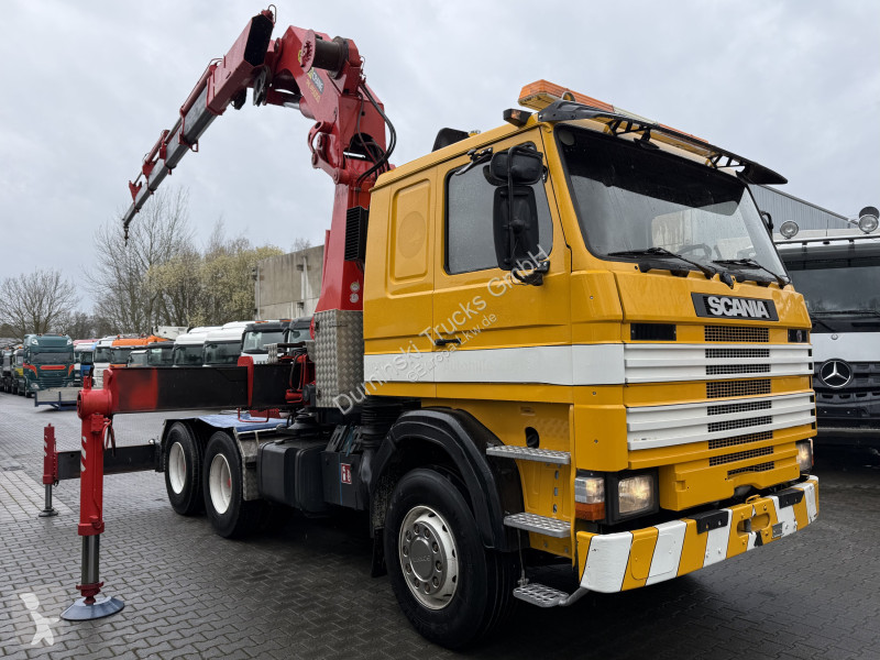 شاحنة Scania R143 450 V8 6X4 Kran Palfinger...