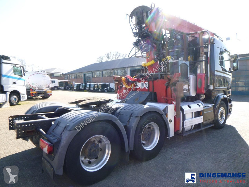 Lastbil Scania 580 6x4 Euro 6 + Jonsered 2850...