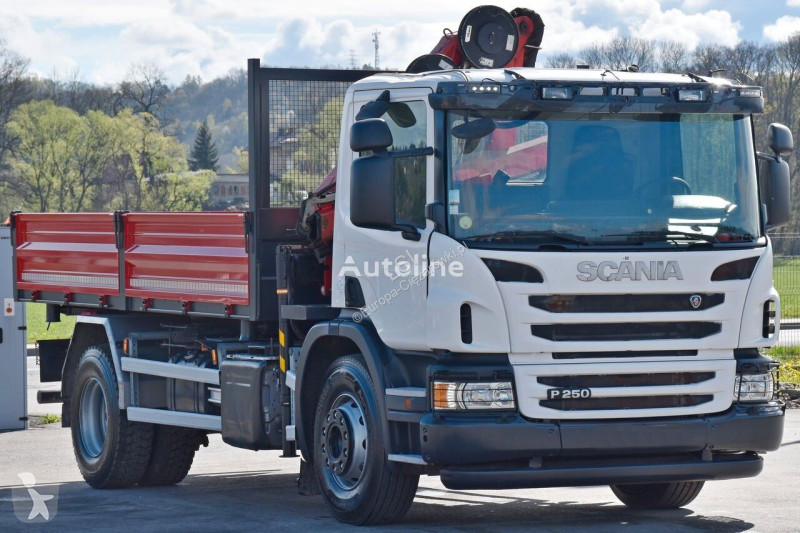 شاحنة Scania 250* Kipper 4,75m * HMF 635 K2 +...