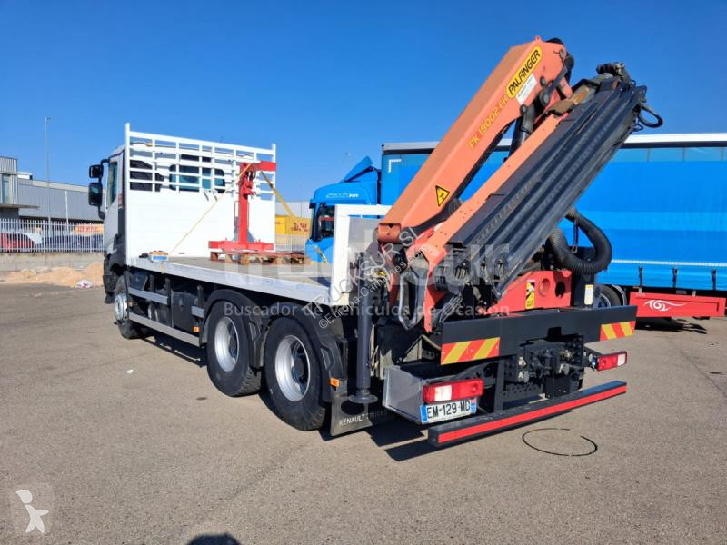شاحنة Renault C430.26  6X4 UA + CAJA ABIERTA
