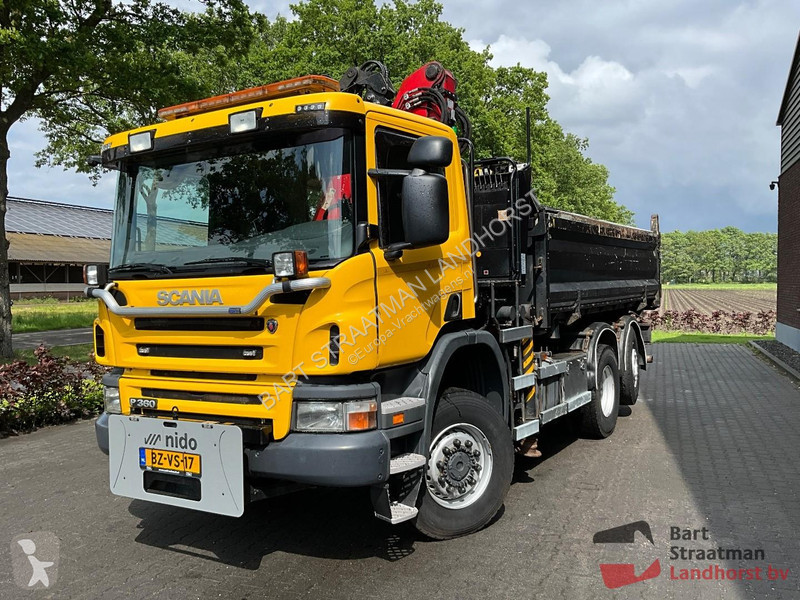 Lastbil Scania 360 B 6X4*4 met 10m³ 2 zijden...