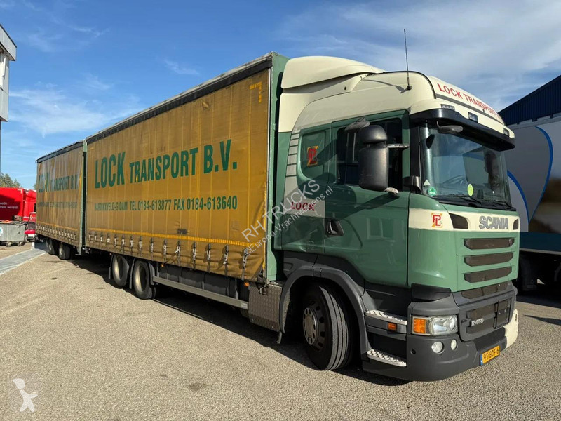 شاحنة Scania R450 6X2 + DRACO AANHANGER 2010...