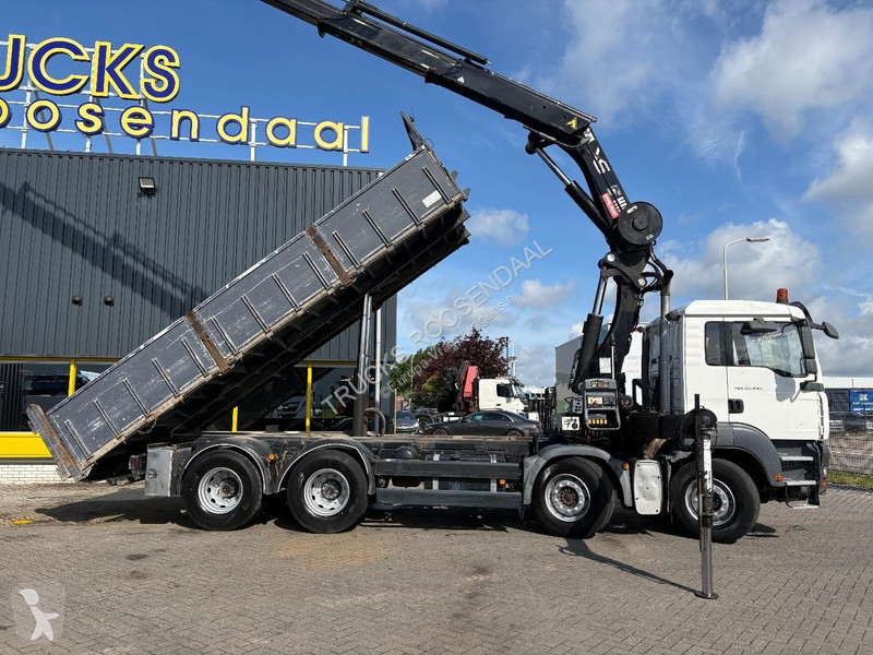 شاحنة MAN 35.440 + HIAB 322 E-7 HIPRO + TIPPER...