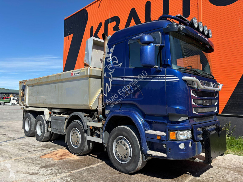 شاحنة Scania R 730 8x4 RETARDER / FU STEE / BOX...