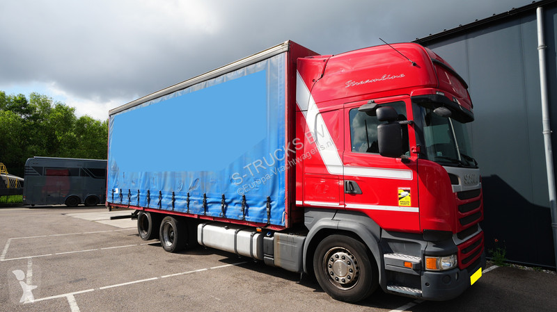 شاحنة Scania 400 6x2 Curtainside truck