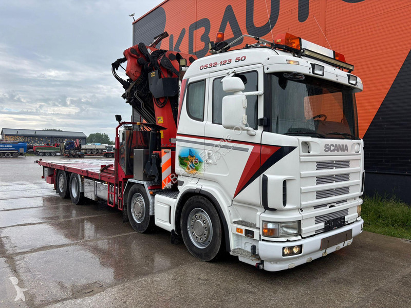 شاحنة Scania R 124 8x2*6 PK 72002 + JIB /...
