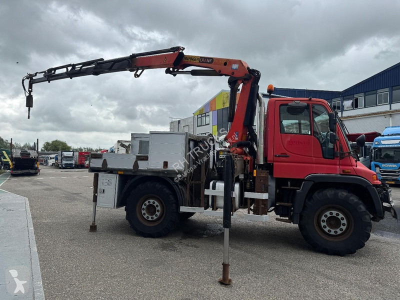 شاحنة Unimog 4X4 + PALFINGER PK 16502 + REMOTE...