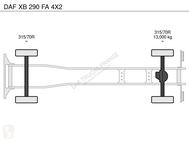 Lastbil DAF XB 290  4X2