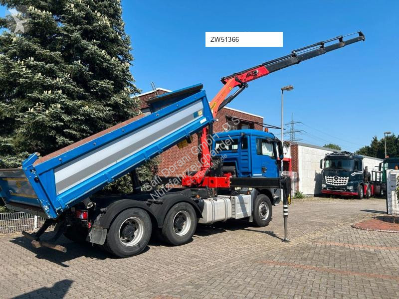 شاحنة MAN 26.500 3Skipper + PK19001 Kran 6x6...