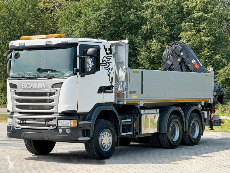 شاحنة Scania 410 * Kipper 5,20 m + KRAN/FUNK *...